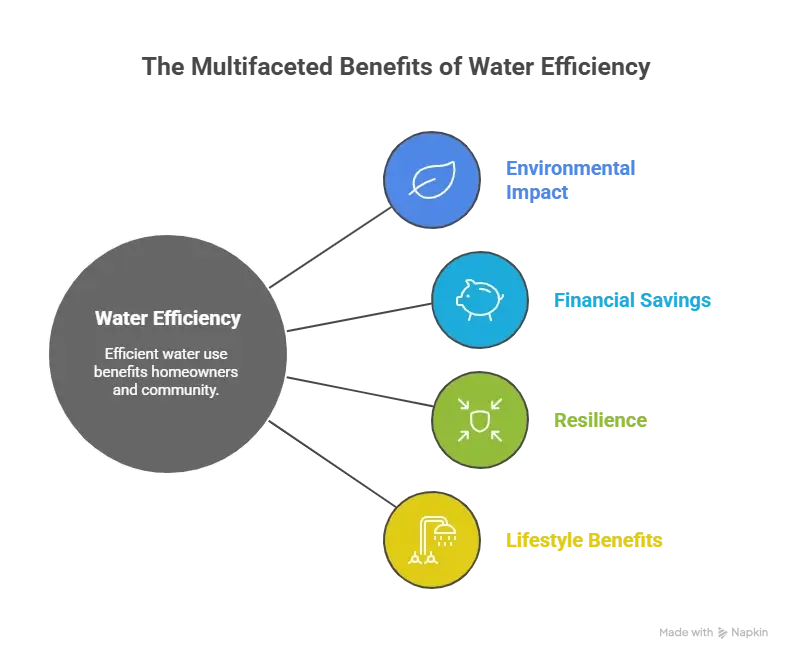 Benefits of water-efficient fixtures