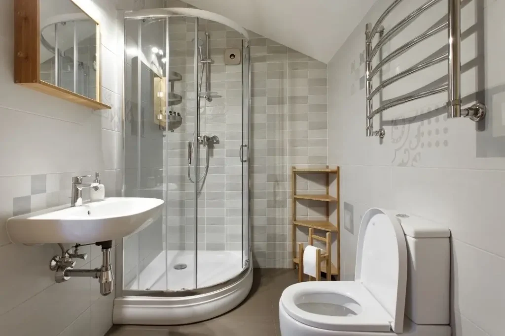 corner shower bathroom