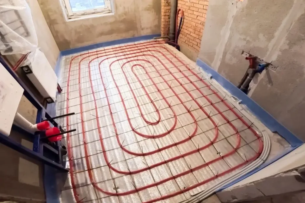 underfloor heating installation