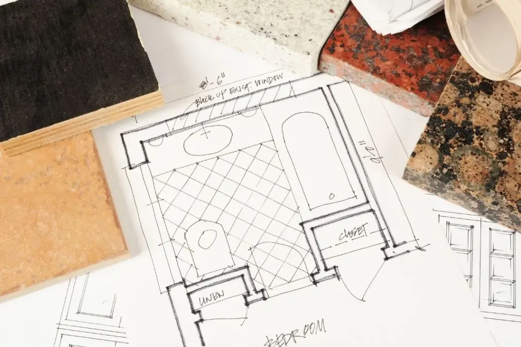 bathroom layout planning